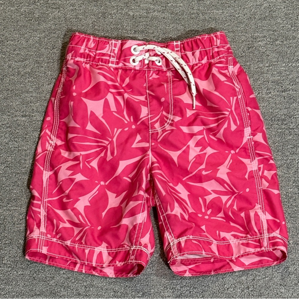 4/$20 GAP KIDS EUC boys swim trunks surf Hawaiian XS Size 4-5